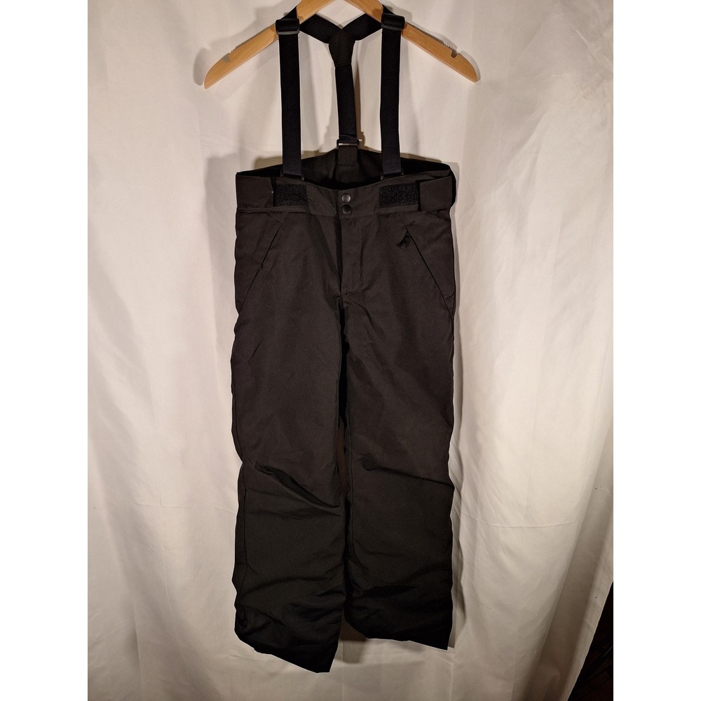 Wedze Piste 500 Kids Black Ski Pants Waterproof Pull n Fit Snow Trousers